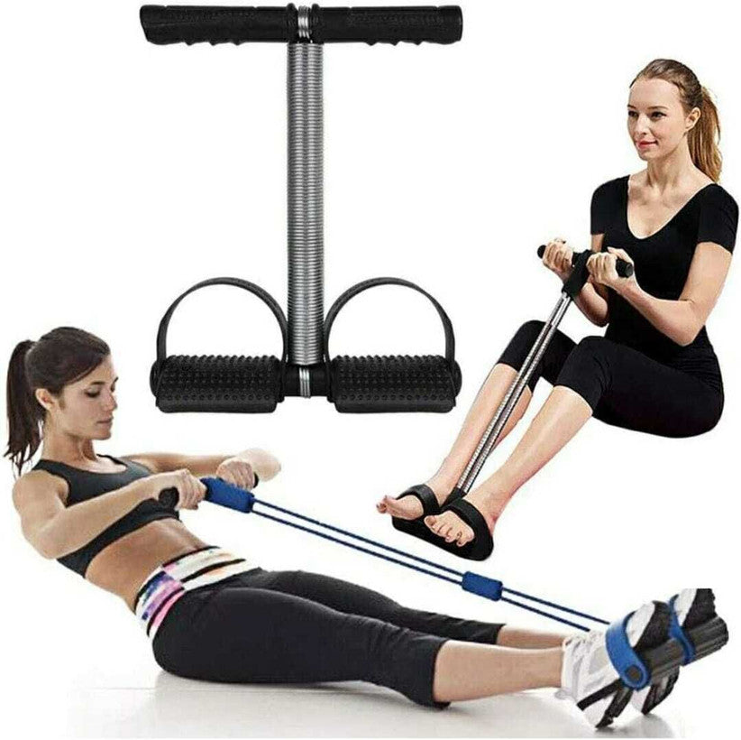 MITESHA Single Tummy Trimmer Men & Women Belly Fat ABS Exercise Equipment & Home Ab Exerciser (Black, Silver)