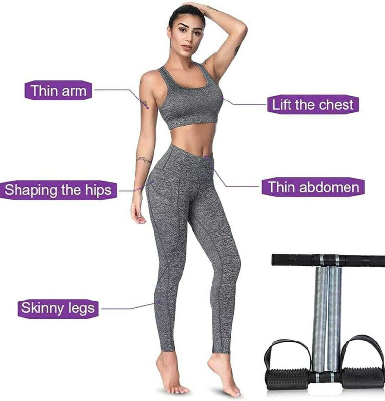 MITESHA Single Tummy Trimmer Men & Women Belly Fat ABS Exercise Equipment & Home Ab Exerciser (Black, Silver)