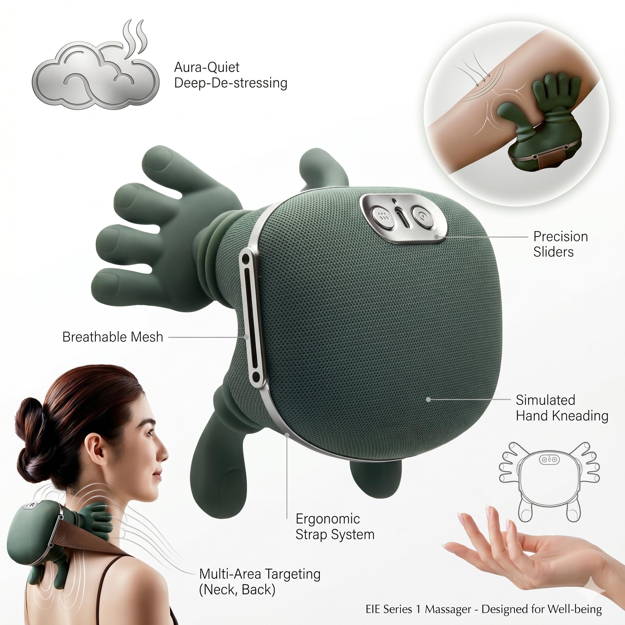Bionic Heated Massager – Deep Tissue Pain Relief & Relaxation Device